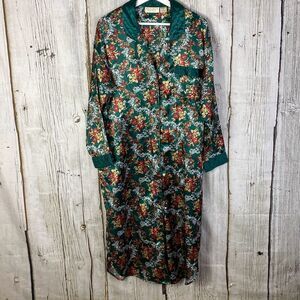 Last Chance! Vintage Victorias Secret Holiday Satin Sleeping Gown Robe Size Medi